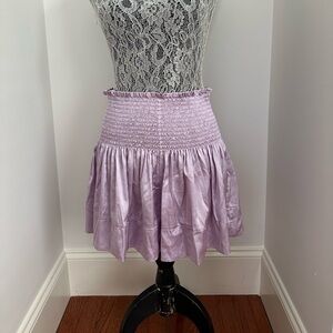 Purple high waisted shorts